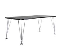 KARTELL table sur pieds MAX (L 190 cm / Ardoise - Pleateau laminé anti-rayures / Structure en acier chromé)