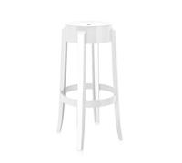 Kartell Tabouret Charles Ghost 75cm blanc H x Ø 75x27cm