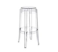 Tabouret Charles Ghost 75cm H x Ø 75x27cm