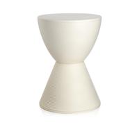 KARTELL tabouret table basse PRINCE AHA (Blanc ciré - Polypropylène coloré dans la masse)