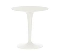 Kartell Tip Top Mono, Table, Blanc, Ø 48.5 x H 50 cm