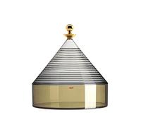 Kartell Trullo Boîte de rangement en thermoplastique Vert fumé 27 x 25 cm