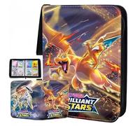 Karten Album de collection 50 pages 400 pochettes pour cartes à collectionner - En cuir synthétique imperméable - Cadeau pour Noël, la fête des enfants et les anniversaires