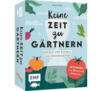 Kartenset: Keine Zeit zu gärtnern - 64 Karten - Einfach und schnell zum Gemüsegarten: Mit Pflanzenporträts zu Gemüse, Kräutern und Obst, Zeitspar-Tipps, Beetplänen, DIYs für den Nutzgarten