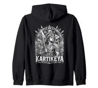 Kartikeya Spear of Victory Hindou God Murugan Sweat à Capuche