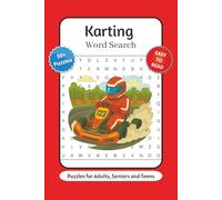 Karting Word Search Puzzle Book: Word Searches with Easy to Read Print about Go-Kart Racing, Motorsports Vocabulary and More | 6x9 inches, 110 pages | ... … Gift for Vacations, Holidays and Relaxation