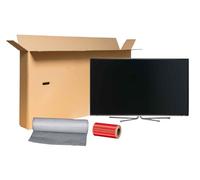 karton-billiger | Emballage TV Carton d'expédition pour téléviseur/TV jusqu'à 60" -SET - 1600x200x800mm - Dimension ceinture DHL - SET 3 pièces