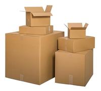 karton-billiger Lot de 90 cartons d'expédition pliables 600 x 400 x 400 mm Fefco0201 à double cannelure 60 x 40 x 40 cm