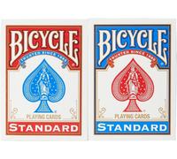 Bicycle Jeu de cartes Rider Back – 2 jeux (54 cartes) rouge et bleu