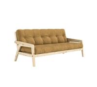 Karup Grab Canapé-lit en Pin Laqué Transparent/643 Ocre Doré