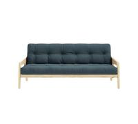 Karup Grab Canapé-lit en Pin Laqué Transparent/757 Bleu Pétrole