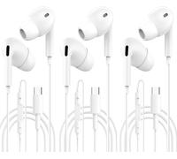 KARWL-Lot De 3 Écouteurs Usb C Pour Iphone 16,Avec Câble,Écouteurs De Type C,Filaires,Avec Microphone Et Contrôle Du Volume,Écouteurs Stéréo Hifi Pour Iphone 16/15/Galaxy S24/S23/15 Plus/Google Pixel