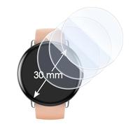 KARYLAX- 3 Pièces Protection d'écran en Verre Trempé, Dureté 9H, Protecteur Haute Qualité pour Montre Montre Ronde (30mm)
