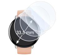 KARYLAX- 3 Pièces Protection d'écran en Verre Trempé, Dureté 9H, Protecteur Haute Qualité pour Montre Montre Ronde (33,5mm)