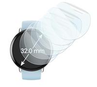 KARYLAX - (6 pièces Film de Protection Anti-rayures, Film Protecteur compatible pour Montre Connectée à écran incurvé (Circulaire, 32 mm)
