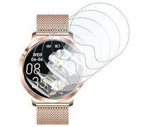 KARYLAX - 6 Pièces Film de Protection d'Écran Anti-rayure 100% transparent Compatible pour LIGE Montre Connectée Femme Ronde 1.32"