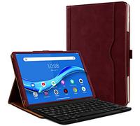 KARYLAX - Clavier AZERTY Bleutooth + Étui de Protection Bordeau pour Lenovo Tab K10 TB-X6C6F 10.3"