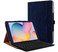 KARYLAX - Clavier AZERTY + Étui de Protection Bleu Foncé Compatible pour Samsung Galaxy Tab S6 Lite 2024 10,4 Pouces