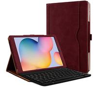 KARYLAX - Clavier AZERTY + Étui de Protection Bordeau Compatible pour Samsung Galaxy Tab S6 Lite 2024 10,4 Pouces