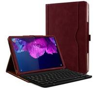 Karylax - Clavier AZERTY + Étui de Protection Bordeau pour Tablette Lenovo Tab P11 Plus 2021 (TB-J616F) Marron G