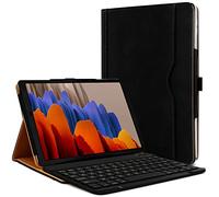 karylax - Étui de Protection Noir + Clavier Bluetooth AZERTY pour Samsung Galaxy Tab S8 (SM-X700, SM-X706) Noir
