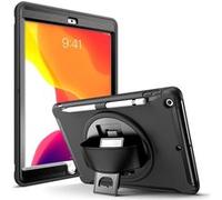 Karylax - Coque de Protection Intégrale et Support (Couleur Noir) pour Apple iPad 8 10.2 Pouces (2020) Noir G