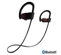 KARYLAX Écouteurs Connexion Bluetooth Contour d'oreille Noir Spécial Sport pour Smartphones iOS/Android (Apple iPhone X, Samsung Galaxy S10, S9, Huawei P20, P30, Honor, ASUS, Sony, LG, Wiko)