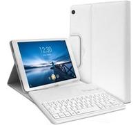 Karylax - Étui Blanc avec Clavier Bluetooth pour Lenovo Tab M10 HD (2e gén) TB-X306 - 10,1 Pouces Blanc G