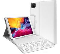 KARYLAX - Étui de Protection Blanc Clavier Azerty Bluetooth Compatible pour Apple iPad Pro 11 Pouces M4 (2024)