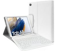 Karylax - Étui de Protection Blanc + Clavier Azerty Bluetooth pour Galaxy Tab A8 10,5 Pouces 2021 2022 (SM-X200/SM-X205) Blanc G