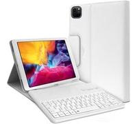 KARYLAX - Étui de Protection Blanc + Clavier Azerty Bluetooth pour Apple iPad Pro 11 (4e Gen) 2022