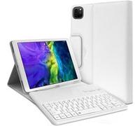 Karylax - Étui de Protection Blanc + Clavier Azerty Bluetooth pour iPad Pro 12.9 Pouces (6e Gen) 2022 Blanc G