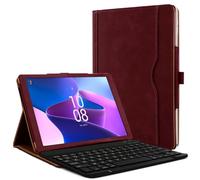 KARYLAX - Étui de Protection Bordeau + Clavier AZERTY Français Bluetooth pour Tablette Lenovo Tab M10 Plus 10.61 Pouces (3ème Génration - 2022)