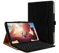 KARYLAX Étui Housse de Protection et mode Support Horizontal Couleur Noir avec Clavier Français Azerty Connection Bluetooth pour Tablette Huawei Mediapad M5 Lite 10,1"