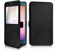 KARYLAX - Étui de Protection S-View Universel M (Ref.Noir) Compatible pour Smartphone Logicom EZY 2