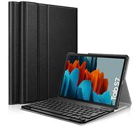 karylax - Étui de Protection Slim (Noir) + Clavier Bluetooth Azerty pour Samsung Galaxy Tab S8 (SM-X700, SM-X706)