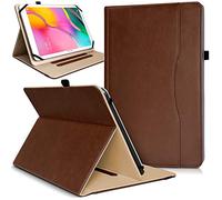 Karylax- Étui de Protection Support Range Document Universel L Marron pour Tablette Logicom Logikids Star 10,1