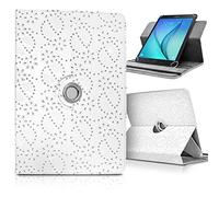 Karylax - Étui de Protection Support Universel L Diamant Blanc Compatible pour Tablette Thomson TEO 10 - LTE 10,1 Pouces