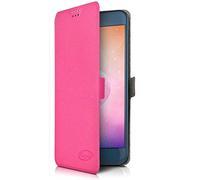 KARYLAX - Étui de Protection Universel M à Rabat latéral (Ref.Rose) Compatible pour Smartphone Logicom EZY 2