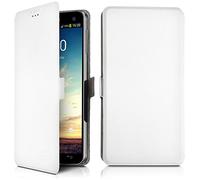 KARYLAX - Etui de Protection Universel M Porte-Carte à Rabat latéral Blanc pour danew Konnect 557