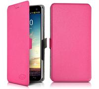 Karylax - Etui de Protection Universel M Porte-Carte à Rabat latéral Rose Fushia pour danew Konnect 557