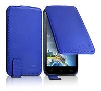 KARYLAX- Etui Housse de Protection à Clapet Couleur Bleu Universel L Compatible pour Smartphone LOGICOM Orion E1 Plus
