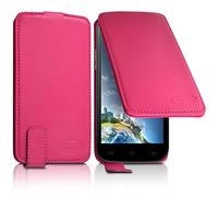 KARYLAX- Etui Housse de Protection à Clapet Couleur Rose Universel L Compatible pour Smartphone LOGICOM Vision X3 Max Pro