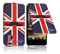 KARYLAX- Etui Housse de Protection à Clapet Motif KJ22 Universel L Compatible pour Smartphone Logicom Smart Pro