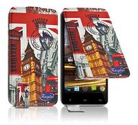 KARYLAX- Etui Housse de Protection à Clapet Motif ZA03 Universel L Compatible pour Smartphone LOGICOM Orion E1 Plus