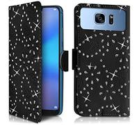 KARYLAX Étui Portefeuille Diamant Noir (Ref.4-A) pour Smartphone LOGICOM Le Smooth FR