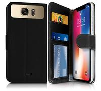 KARYLAX Etui Portefeuille Noir (Ref.4-A) pour Smartphone SFR Startrail 8