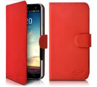 KARYLAX Étui portefeuille universel L corail semi-rigide - 3 emplacements cartes, compatible HeYou 70 et smartphones (16,6×9,2 cm)