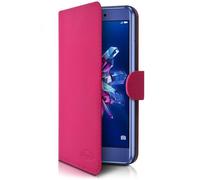 KARYLAX Étui portefeuille universel pour Logicom Le Swipe - rose semi-rigide avec rabat