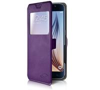 KARYLAX Etui S-View Universel S Couleur Violet pour Smartphone Logicom Link